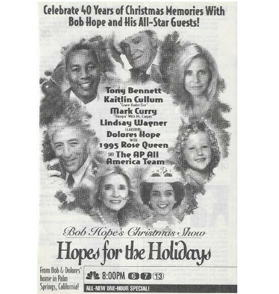 Hope, Bob / Hopes For the Holidays | Magazine Ad | December 1994