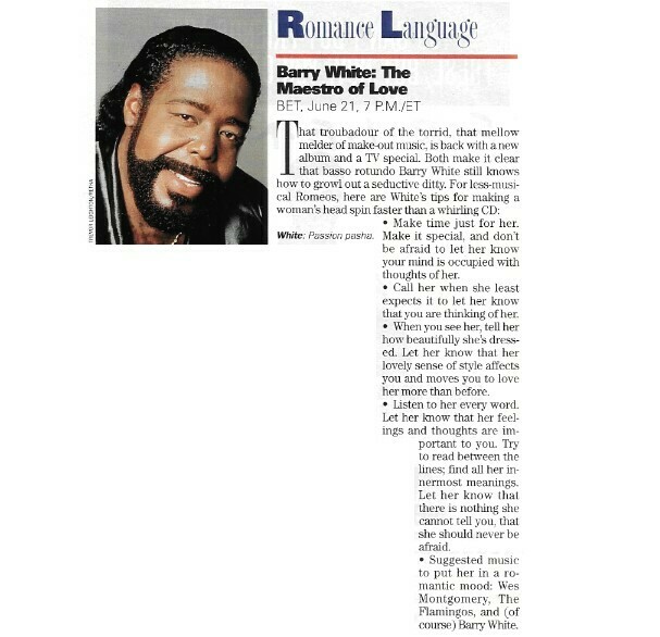 White, Barry / The Maestro of Love / 1995