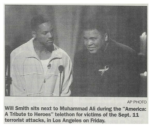 Ali, Muhammad / America: A Tribute to Heroes Telethon | with Will Smith | September 2001
