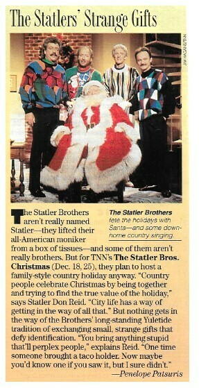 Statler Brothers, The / The Statlers&#39; Strange Gifts | December 1993
