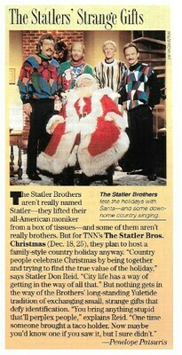 Statler Brothers, The / The Statlers&#39; Strange Gifts | December 1993