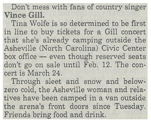Gill, Vince / Don't Mess With Fans of Country Singer Vince Gill | January 1994