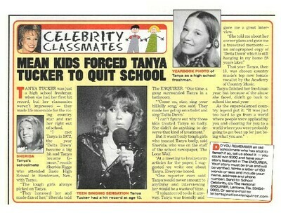 Tucker, Tanya / Mean Kids Forced Tanya Tucker to Quit School / 2000