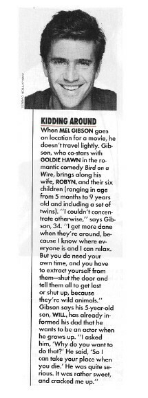 Gibson, Mel / Kidding Around / 1990