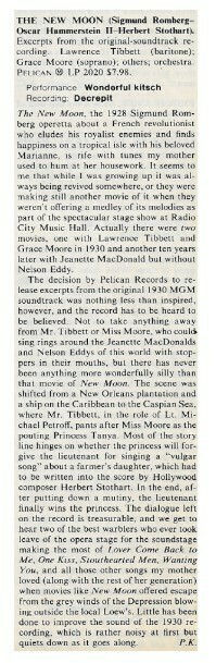 Soundtrack / The New Moon | Magazine Review | July 1981