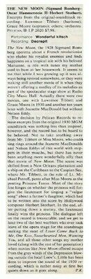 Soundtrack / The New Moon | Magazine Review | July 1981
