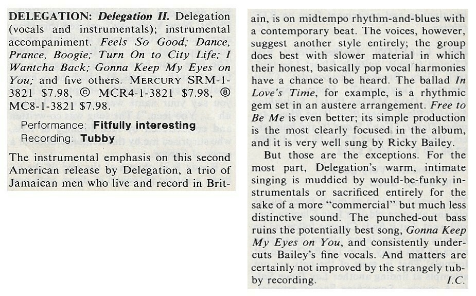 Delegation / Delegation II / 1981