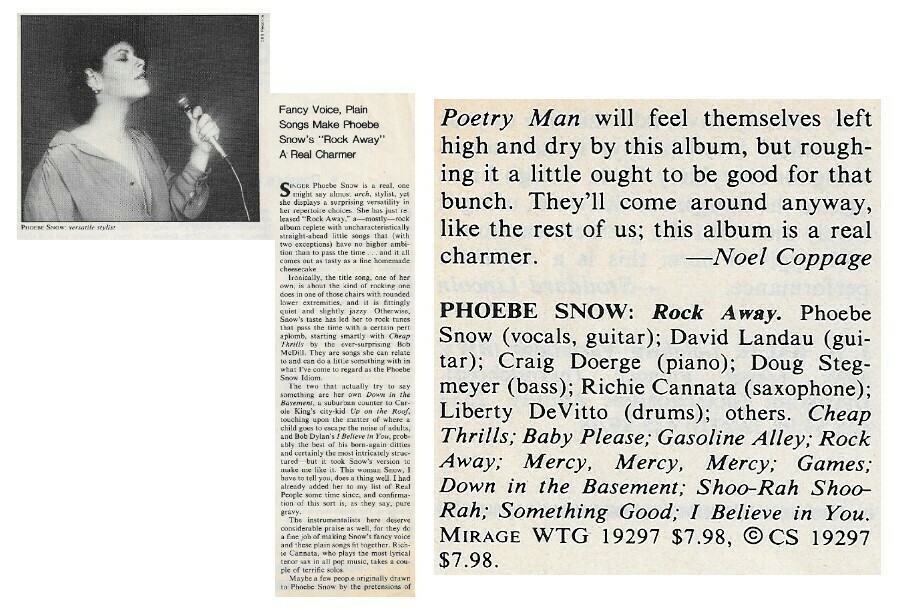 Snow, Phoebe / Rock Away / 1981