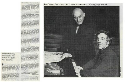Ashkenazy, Vladimir / Bartok: Piano Concertos Nos. 2 and 3 | Magazine Review | July 1981 | with Sir Georg Solti