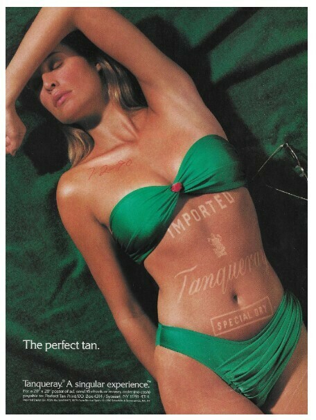Tanqueray / The Perfect Tan. | Magazine Ad | July 1990