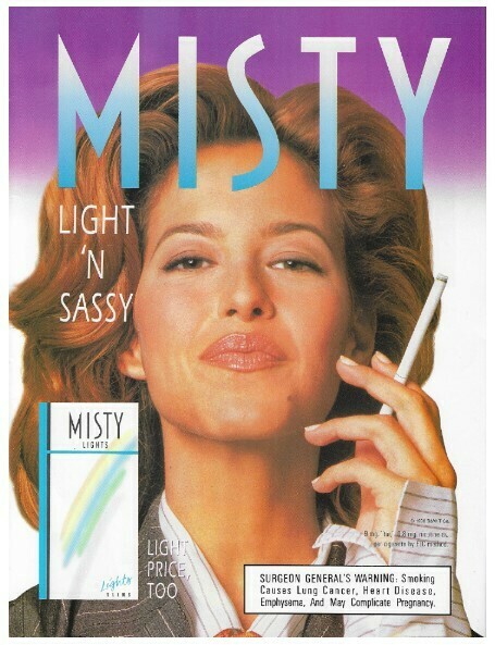 Misty (Cigarettes) / Light &#39;N Sassy | Magazine Ad | January 1997