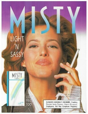 Misty (Cigarettes) / Light &#39;N Sassy | Magazine Ad | January 1997