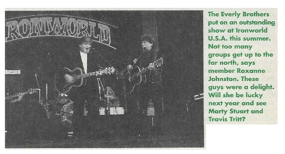 Everly Brothers, The / On Stage, Ironworld U.S.A. | Magazine Photo | January 1997