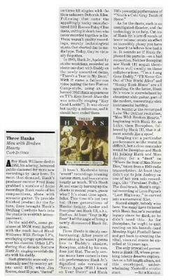 Williams, Hank (Jr.) / Three Hanks - Men With Broken Hearts | Magazine Review | January 1997 | with Hank Williams Sr. + Hank Williams III