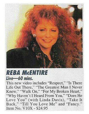 McEntire, Reba / Live | Magazine Ad | January 1997