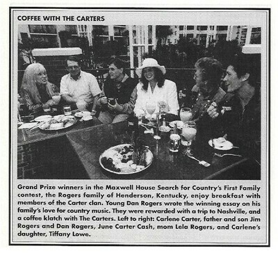Carter, Carlene / Coffee with The Carters / with June Carter Cash / 1997