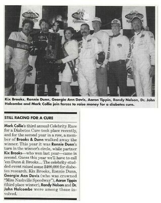 Brooks + Dunn / Still Racing For a Cure | Magazine Article | January 1997 | with Aaron Tippin + Mark Collie