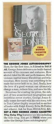 Jones, George / The George Jones Autobiography | Magazine Ad | January 1997