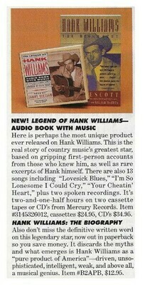 Williams, Hank / Legend of Hank Williams | January 1997