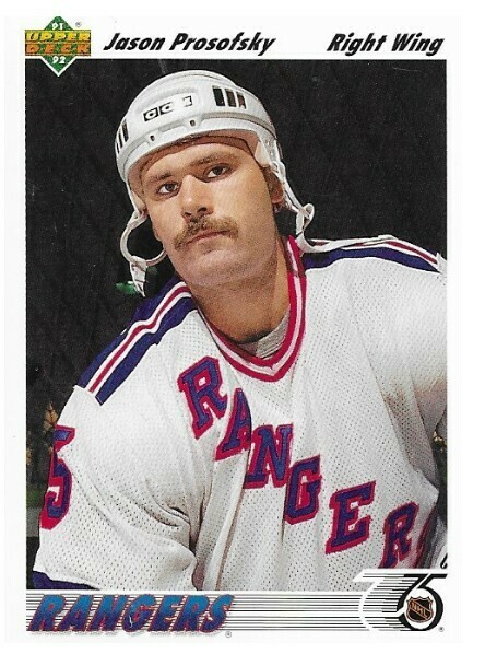 Prosofsky, Jason / New York Rangers | Upper Deck #432 | Hockey Trading Card | 1991-92 | Rookie Card