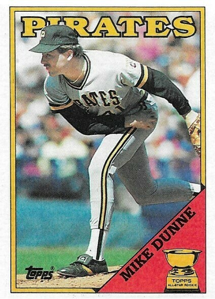 Dunne, Mike / Pittsburgh Pirates | Topps #619 | Baseball Trading Card | 1988 | All-Star Rookie