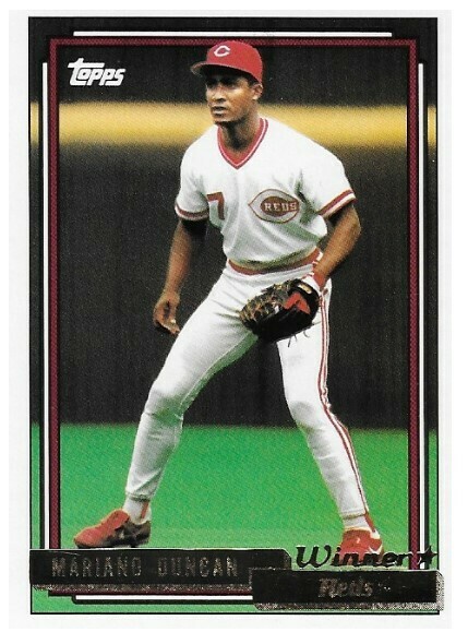 Duncan, Mariano / Cincinnati Reds | Topps #589 | Baseball Trading Card | 1992 | Gold Winners