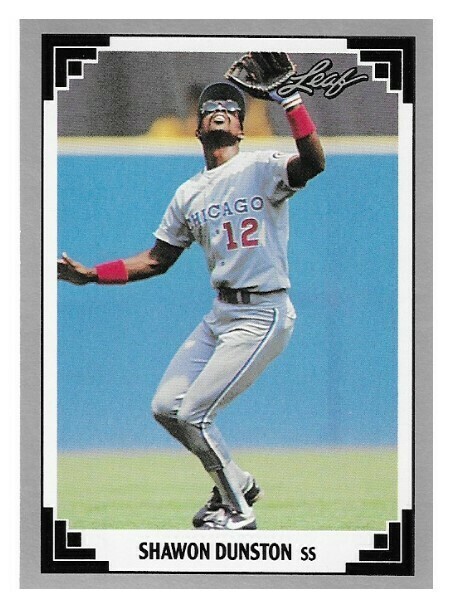 Dunston, Shawon / Chicago Cubs | Leaf #25 | Baseball Trading Card | 1991