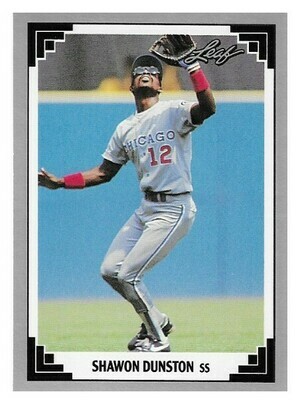 Dunston, Shawon / Chicago Cubs | Leaf #25 | Baseball Trading Card | 1991