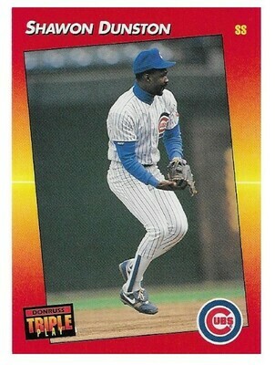 Dunston, Shawon / Chicago Cubs | Triple Play #160 | Baseball Trading Card | 1992