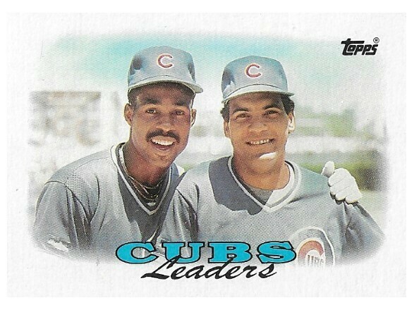 Dunston, Shawon / Chicago Cubs | Topps #171 | Baseball Trading Card | 1988 | with Manny Trillo | Team Leaders
