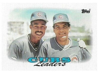Dunston, Shawon / Chicago Cubs | Topps #171 | Baseball Trading Card | 1988 | with Manny Trillo | Team Leaders