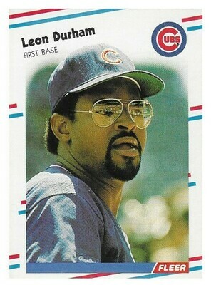 Durham, Leon / Chicago Cubs | Fleer #420 | Baseball Trading Card | 1988