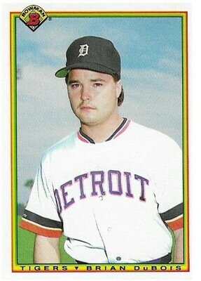 DuBois, Brian / Detroit Tigers | Bowman #349 | Baseball Trading Card | 1990 | Rookie Card