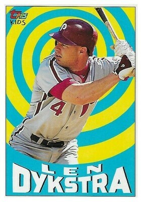 Dykstra, Lenny / Philadelphia Phillies | Topps Kids #17 | Baseball Trading Card | 1992