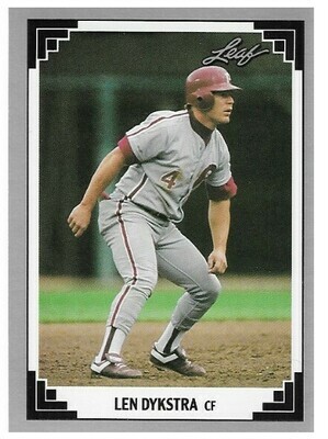 Dykstra, Lenny / Philadelphia Phillies | Leaf #163 | Baseball Trading Card | 1991