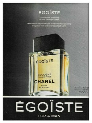 Chanel / Egoiste - For a Man | March 1992