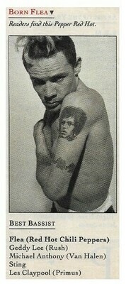 Red Hot Chili Peppers / Flea - Born Flea (Readers&#39; Picks) | Magazine Photo | March 1992