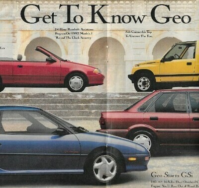 Geo / Get to Know Geo | Magazine Ad | March 1992