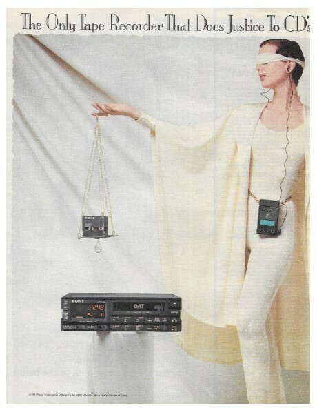 Sony / The Only Tape Recorder That Does Justice to CD's is DAT | Magazine Ad | March 1992