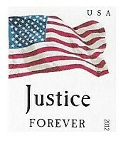 United States / 2012 | Justice (Forever) | Four Flags Coil | Postage Stamp