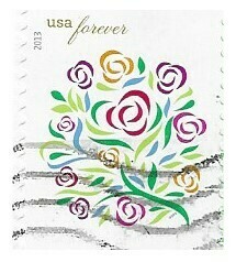 United States / 2013 | Where Dreams Blossom Wedding Bouquet (Forever) | Wedding Series | Postage Stamp