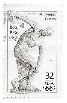 United States / 1996 | Discus Thrower | Centennial Olympic Games | Postage Stamp