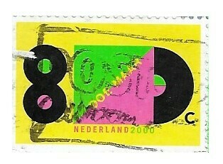 Netherlands / 2000 | LPs and Cover Forming the Number &quot;80&quot; | Come-Back of the Band Doe Maar Series | Postage Stamp