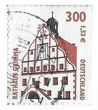 Germany / 2000 | Townhall, Grimma | Sights Series | Postage Stamp