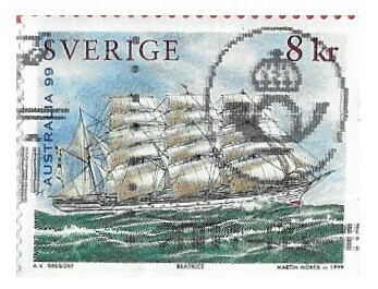 Sweden / 1999 | Beatrice | Ships Series | Postage Stamp