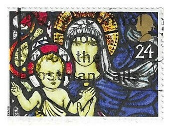 Great Britain / 1992 | Madonna and Child - St. Mary&#39;s, Bibury | Postage Stamp