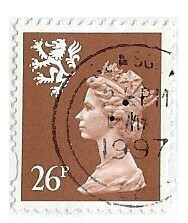 Great Britain / 1996 | Queen Elizabeth II - Machin Portrait (26p) | Postage Stamp | Scotland