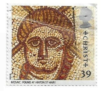 Great Britain / 1993 | Christ - Mosaic: Found at Hinton St. Mary (39p) | Postage Stamp