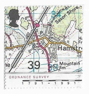 Great Britain / 1991 | Map of 1991 (39p) | Postage Stamp
