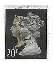 Great Britain / 1990 | Queen Victoria and Queen Elizabeth II (20p) | Postage Stamp